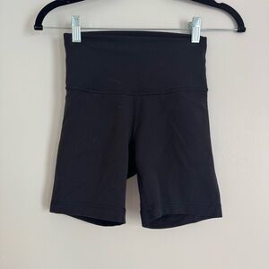 Lululemon Athletica Black Wunder Under High Rise Shorts